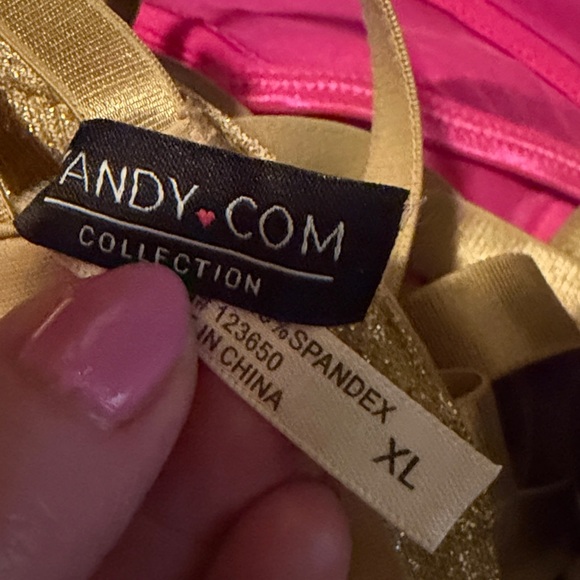 Yandy Gold Strappy Lingerie Set - Picture 9 of 9